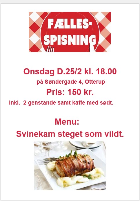 Svinekam stegt som vildt